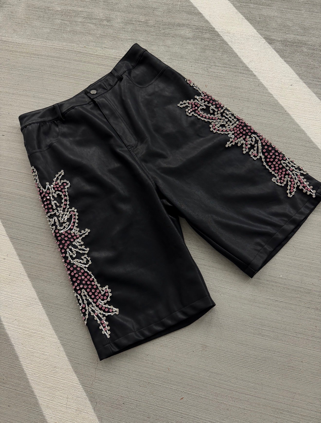 (Flor) Leather Shorts