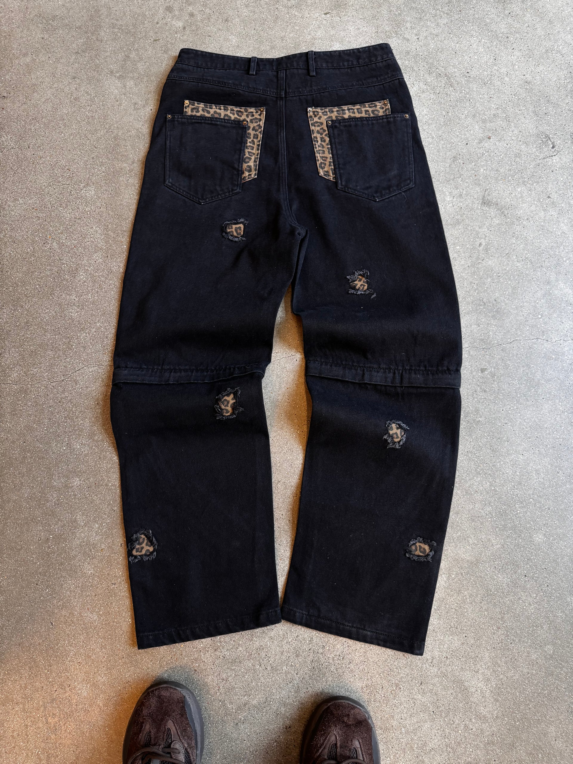 Cheetah Denim Pants