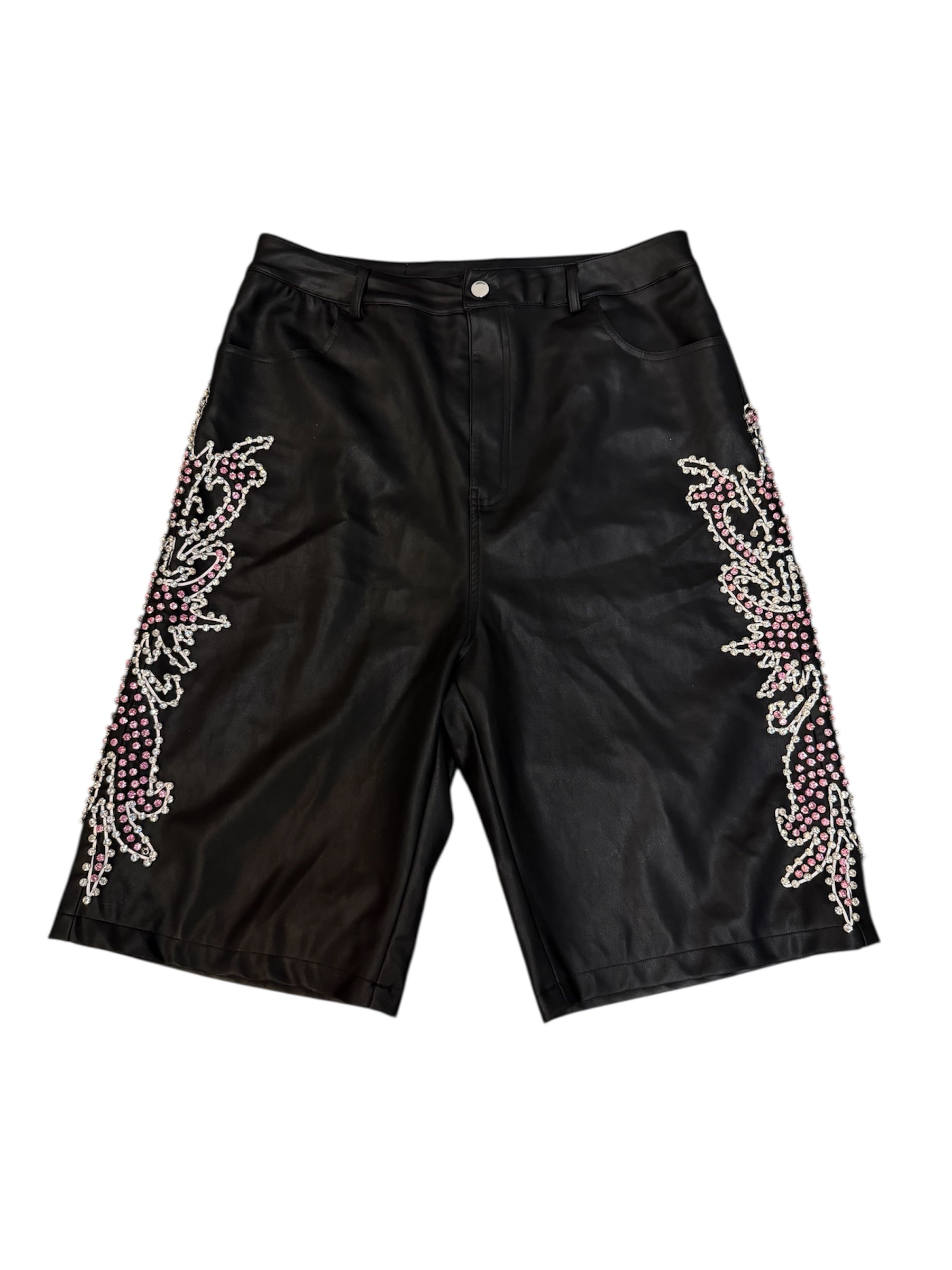 (Flor) Leather Shorts