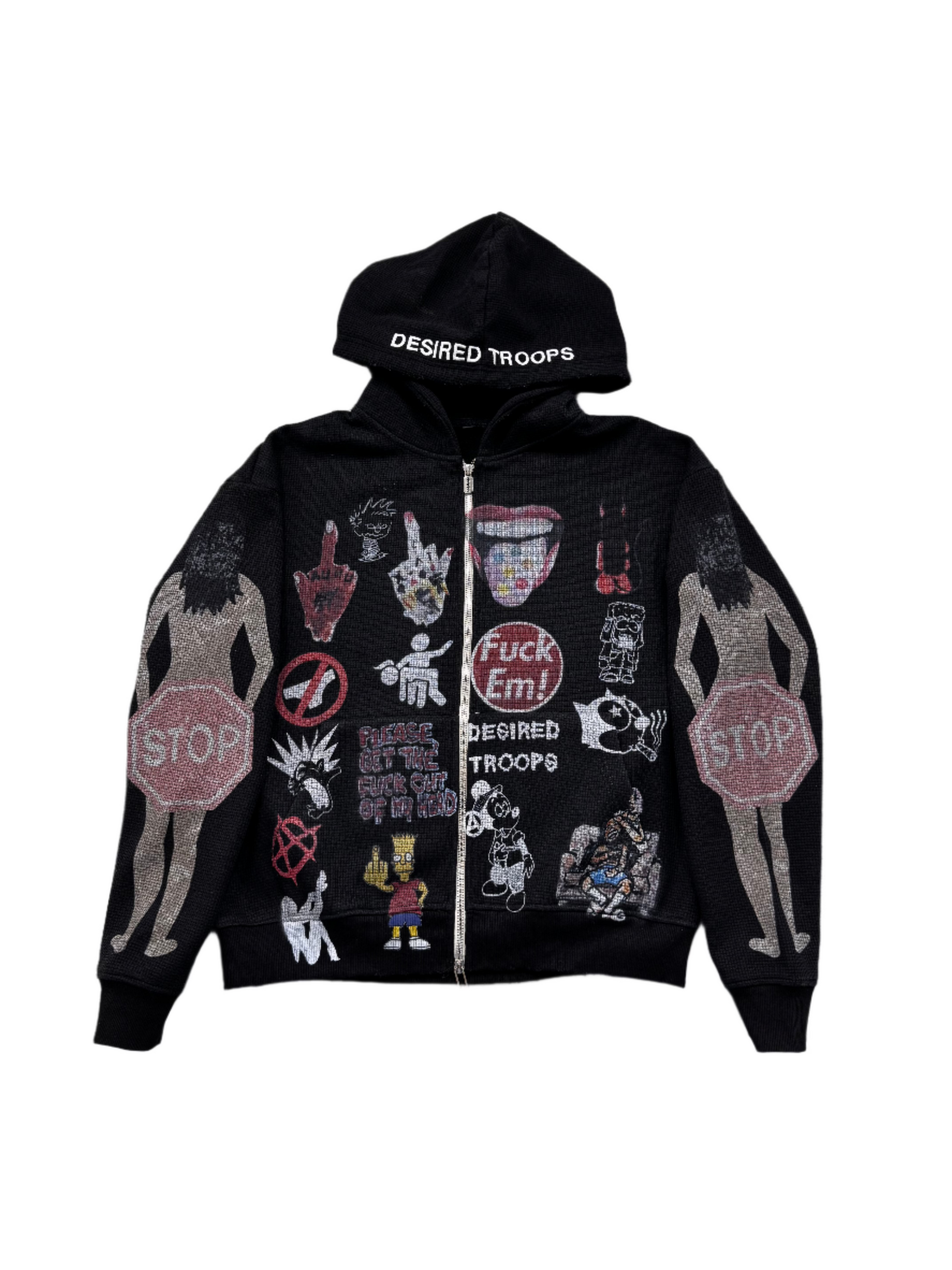 Chaotic Thermal Jacket Black
