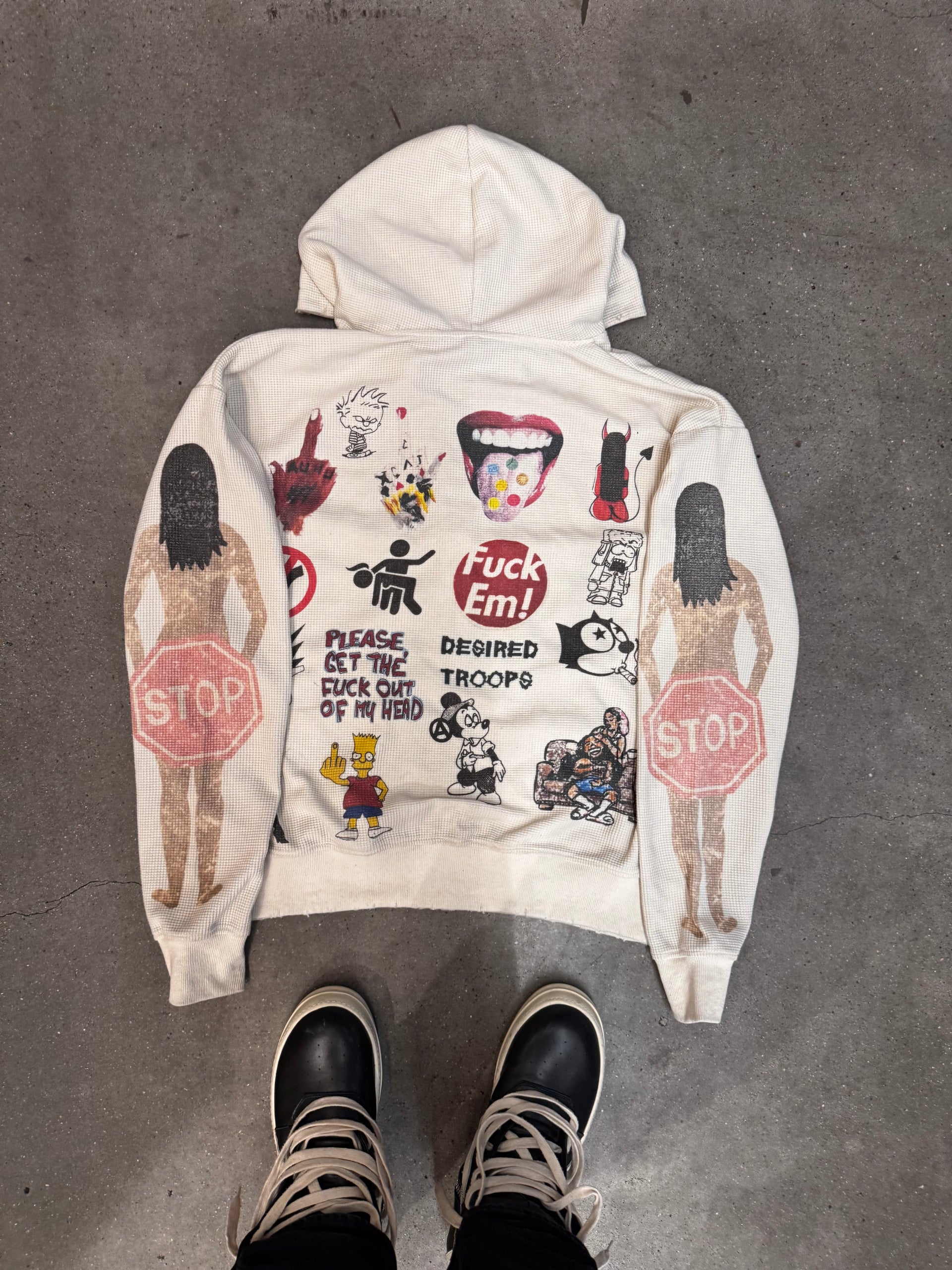 Chaotic Thermal Jacket (Cream)